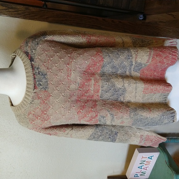 Zoria Sweaters - Zoria Painted Knit Sweater